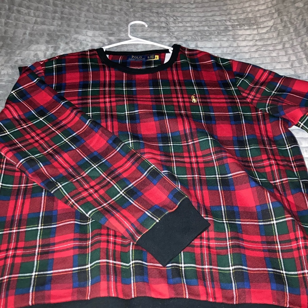 Polo by Ralph Lauren patterned crew neck sweater- Condition: never worn